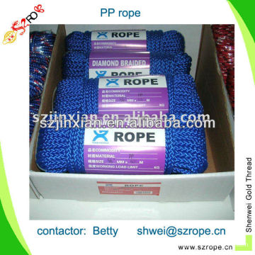 4-8mm blue pp monofilament rope/polypropylene rope